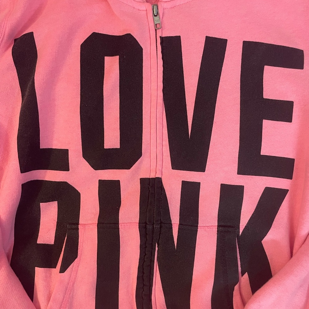 PINK Victoria's Secret Bright Pink Hoodie - Picture 4 of 4